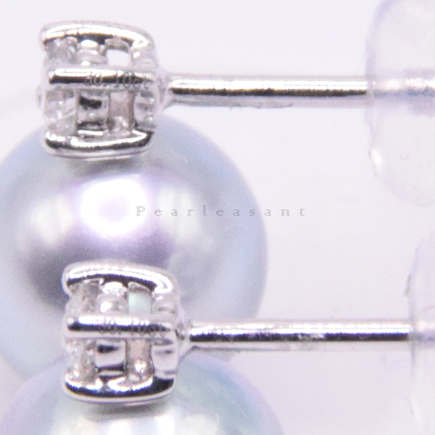 Madama Color 5-star Grade 7.5-8.0mm Blue Akoya Pearl Mini Princess Earrings with Certificate