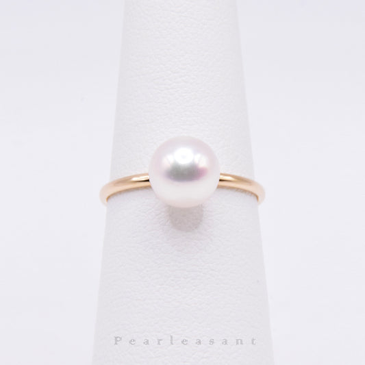 Sale Final - Hanadama Grade Lumiére 7.5-8.0mm White Akoya Pearl Slim Band