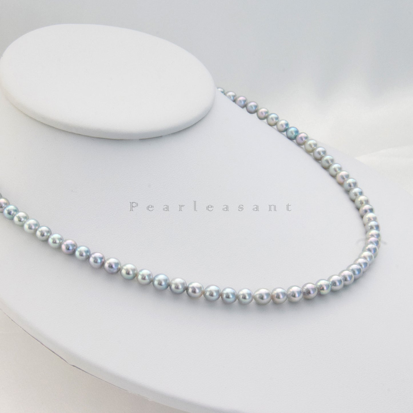 Super Rare - PSL Certified Blue Rose 5.0-5.5mm Akoya Pearl Necklace