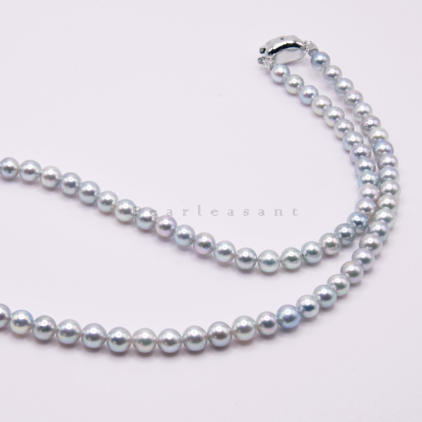 Super Rare - PSL Certified Blue Rose 5.0-5.5mm Akoya Pearl Necklace