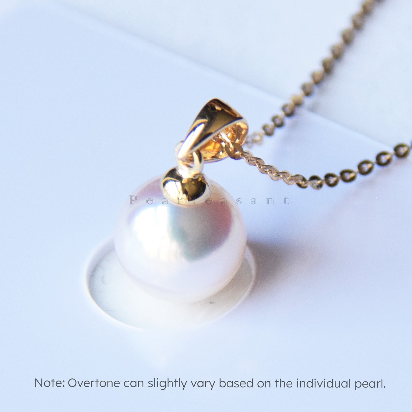 Hanadama Grade 8.0-9.0mm White Akoya Pearl Essential Pendant with Certificate