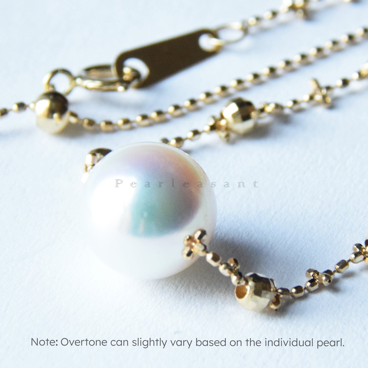 Hanadama Grade 8.5-9.0mm Natural White Akoya Pearl Cross Chain Floating Pendant with Certificate