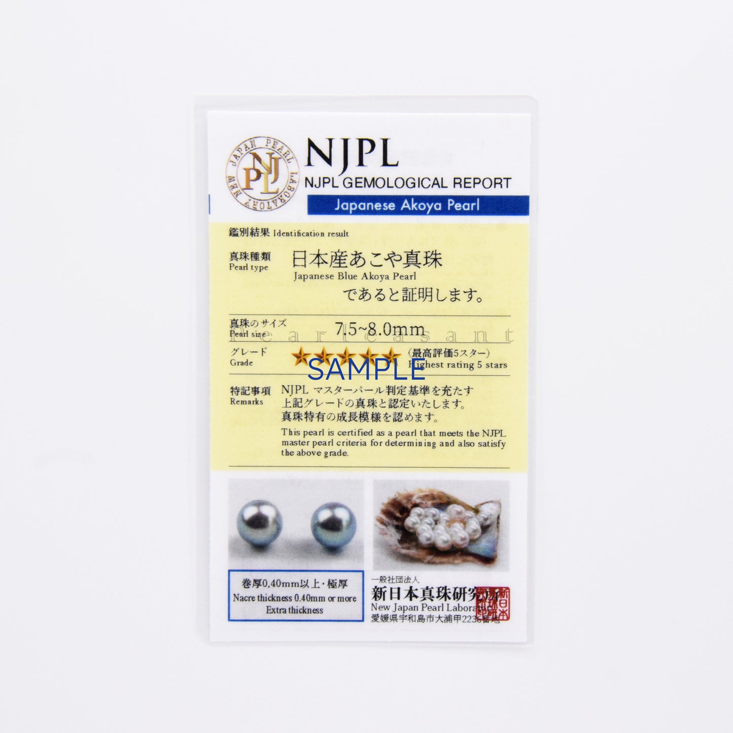 Madama Color 5-star Grade 7.5-8.0mm Blue Akoya Pearl Detachable Thread Earrings with Certificate