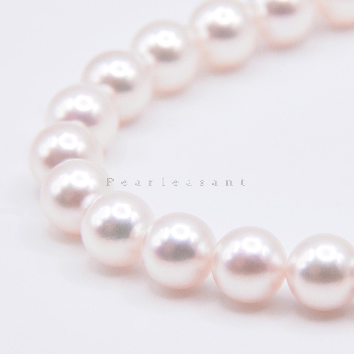 Pearl Institute Certified 5-star Hanadama 6.5-7.0mm White Akoya Pearl Necklace