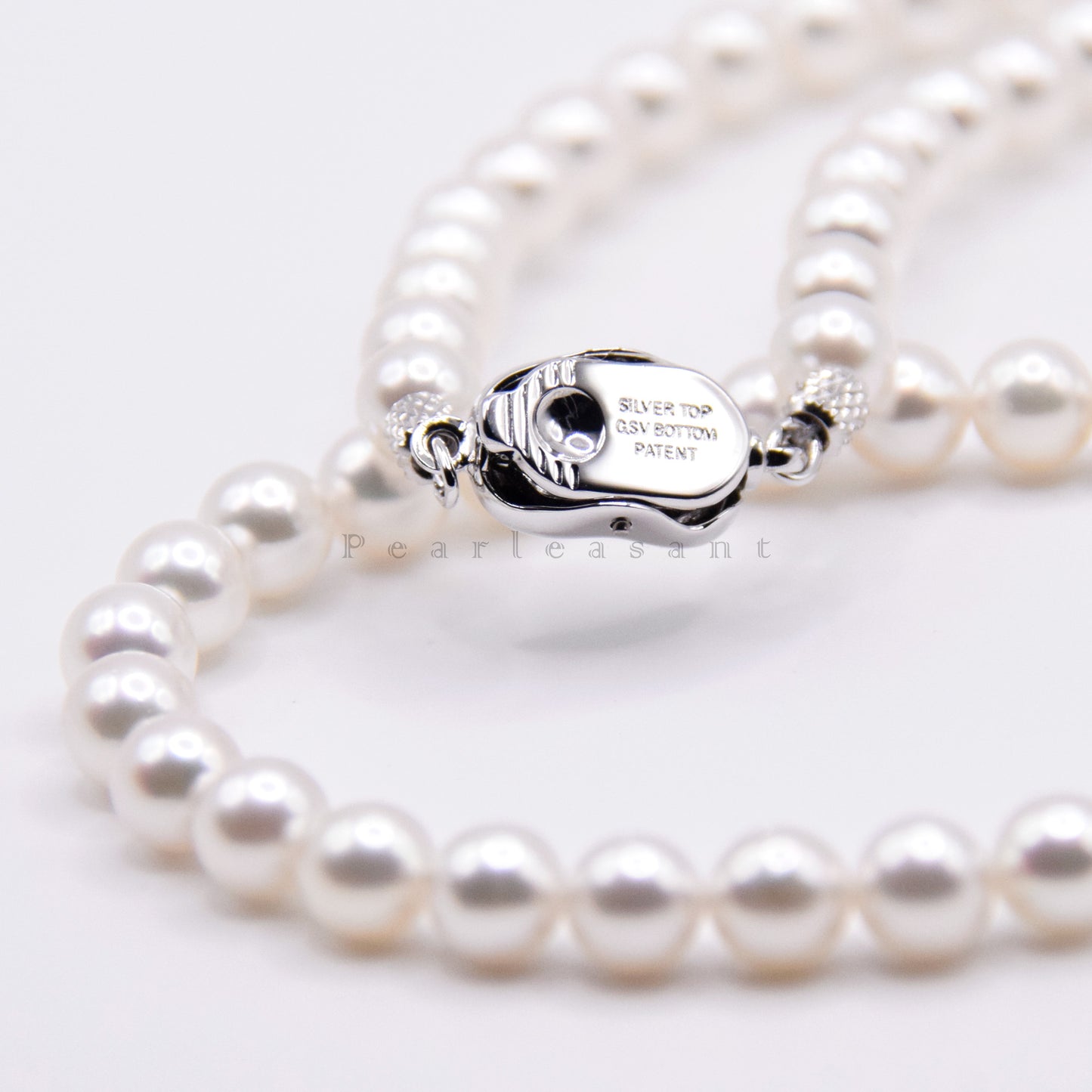 PSL Certified Rose 5.0-5.5mm Natural Snow White Akoya Pearl Necklace