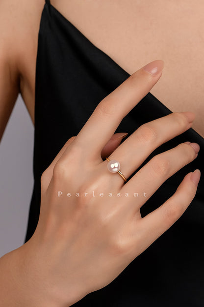 Sale Final - Hanadama Grade Lumiére 7.5-8.0mm White Akoya Pearl Slim Band