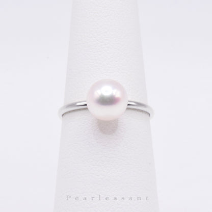Sale Final - Hanadama Grade Lumiére 7.5-8.0mm White Akoya Pearl Slim Band