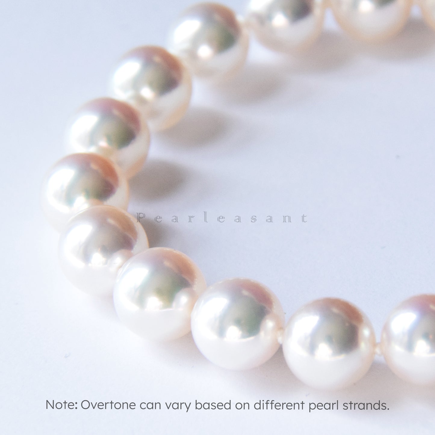 PSL Certified Tennyo Necklace Detached 7.5-8.0mm White Akoya Pearls Essential Bracelet