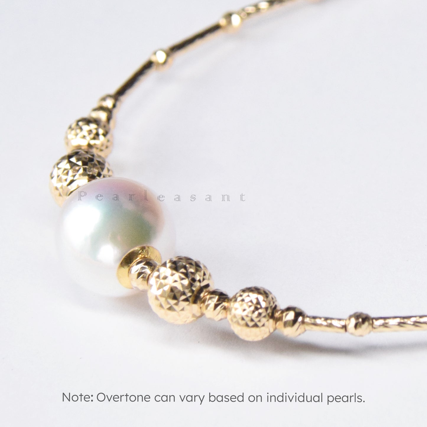 Hanadama Grade 9.0-9.5mm White Akoya Pearl Radiance Bracelet