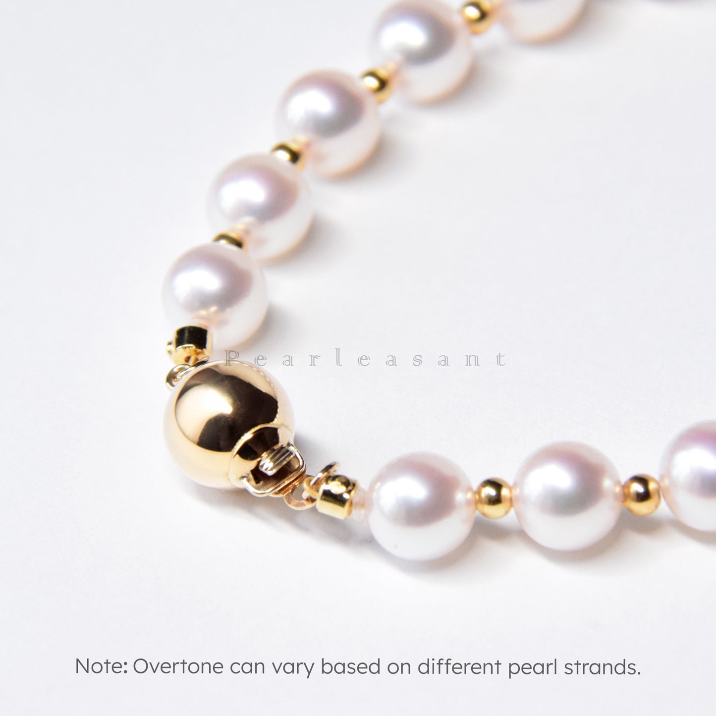 Hanadama Grade 6.5-7.0mm White Akoya Pearls Rhythm Bracelet