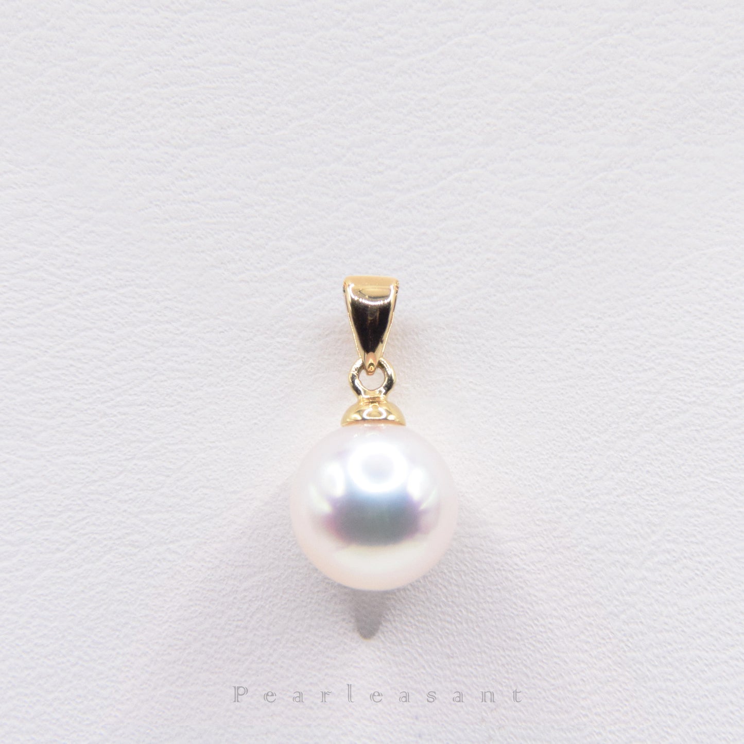 Hanadama Grade 8.0-8.5mm White Akoya Pearl Essential Pendant with Certificate