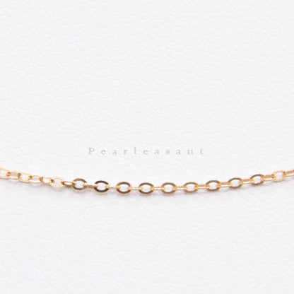 Solid 18K Gold O-shape Chain