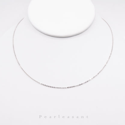 Solid 18K Gold O-shape Chain