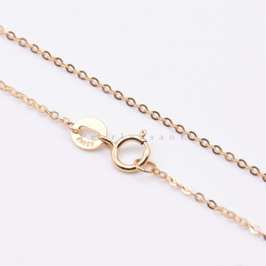 Solid 18K Gold O-shape Chain