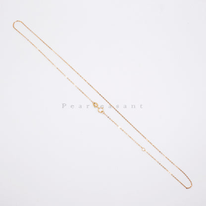 Solid 18K Gold O-shape Chain