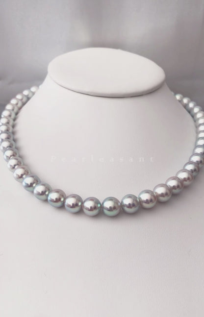 Super Rare Premium Collection - PSL Certified Madama 8.5-9.0mm Akoya Pearl Necklace